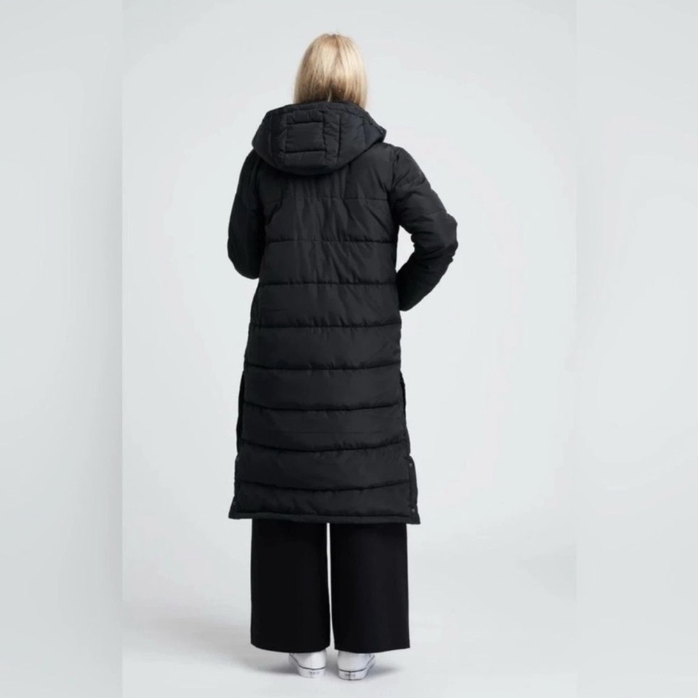 Free People Everest Long Black Puffer Coat